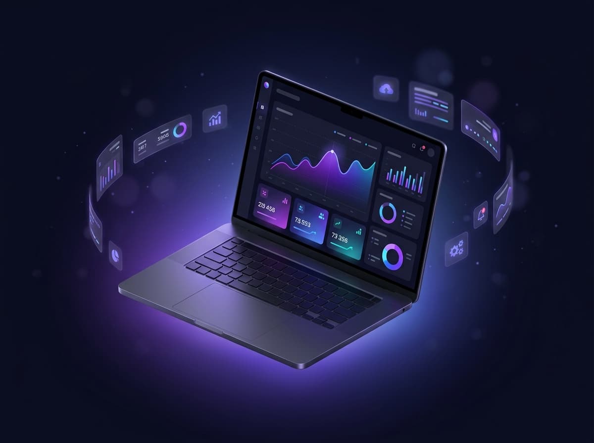 ProfitSync shown on a laptop dashboard mockup